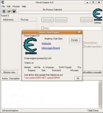 Cheat Engine 6.1 Free Download. Darkbyte Freeware Size 6.2 .